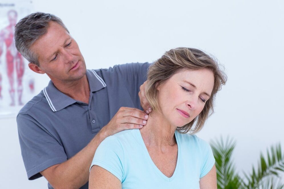 exercises and neck massage for osteochondrosis
