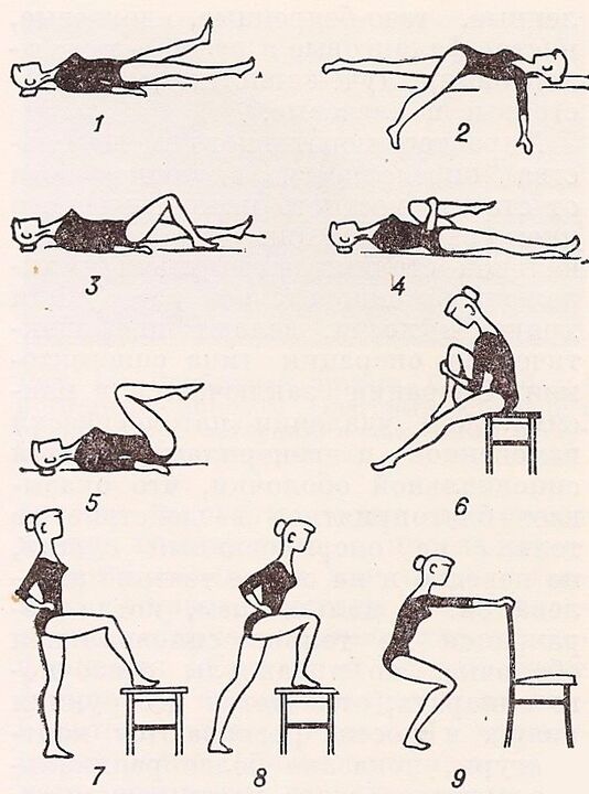 Exercise therapy for arthrosis of the hip joint